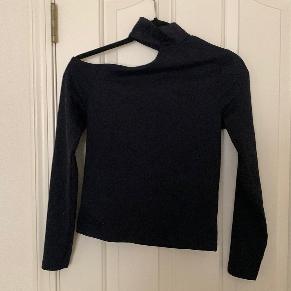 Abercrombie & Fitch Black Cut Out Top